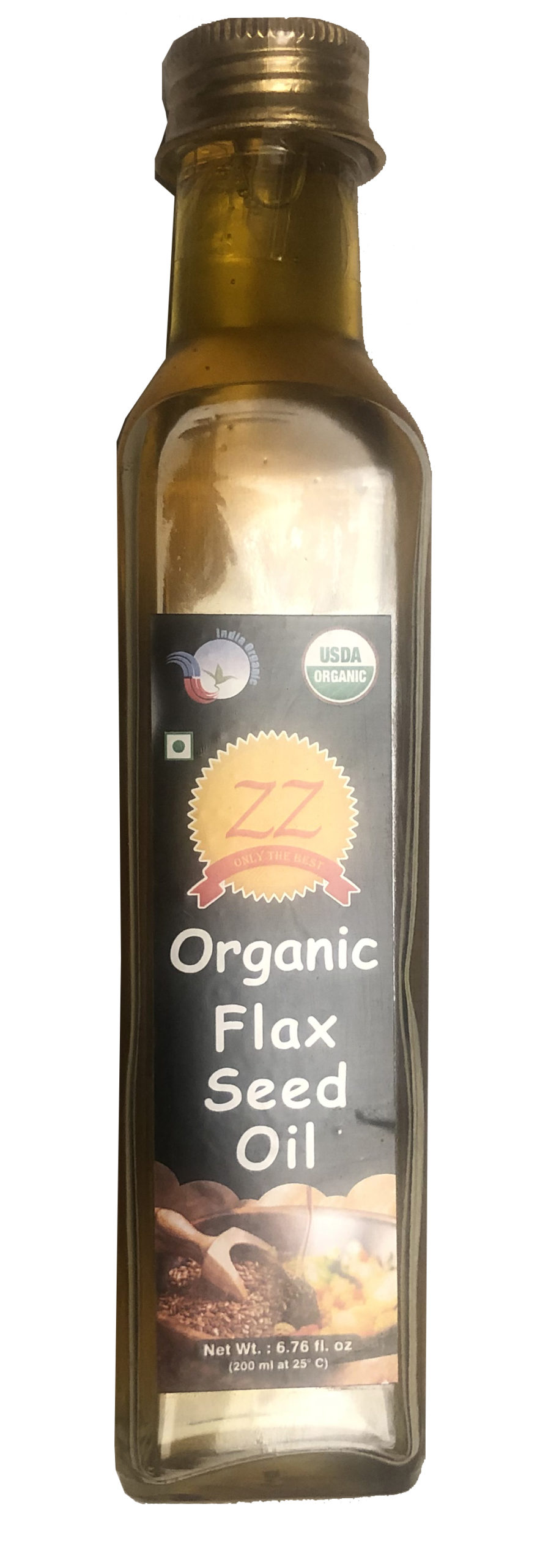 Organic Flaxseed Oil (Cold Pressed) ZZ Organic